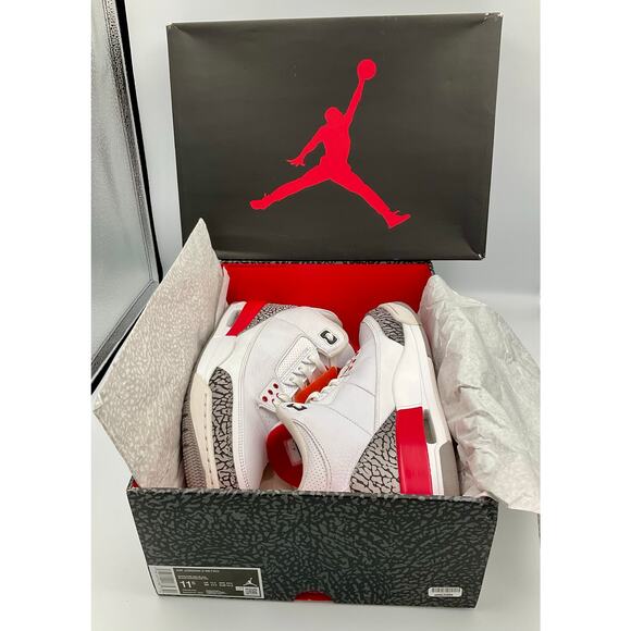 Air Jordan 3 Retro Fire Red 136064-116 M11.5 Preowned #132